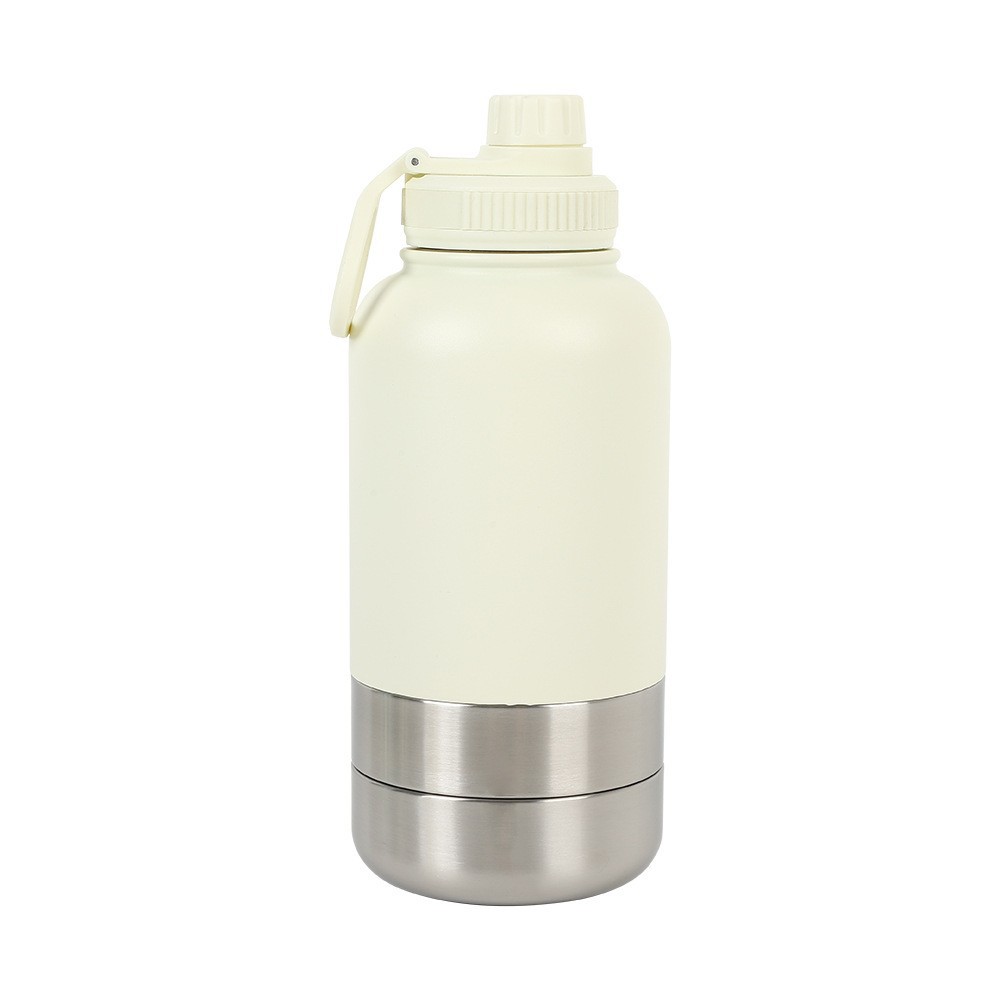 Portable Dog Water Bottle - Ivory White