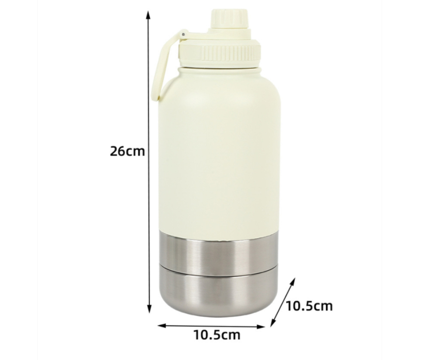 Portable Dog Water Bottle - Dimensions