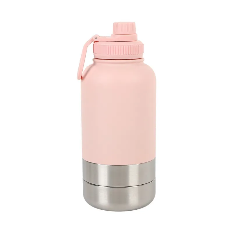 Portable Dog Water Bottle - Light Pink